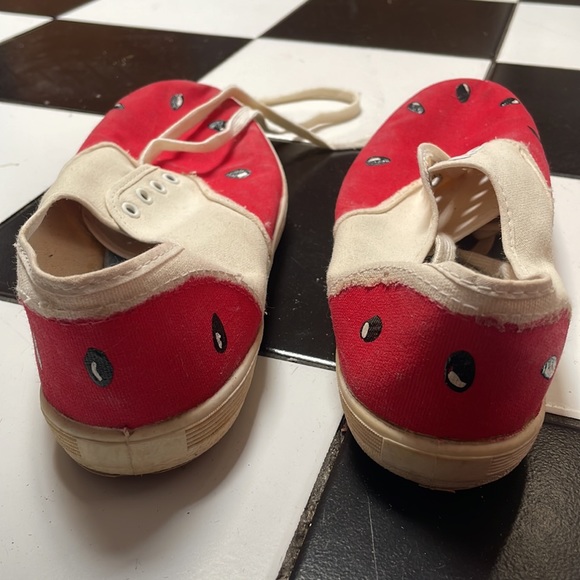 Vintage shoes watermelon painted - Picture 5 of 5